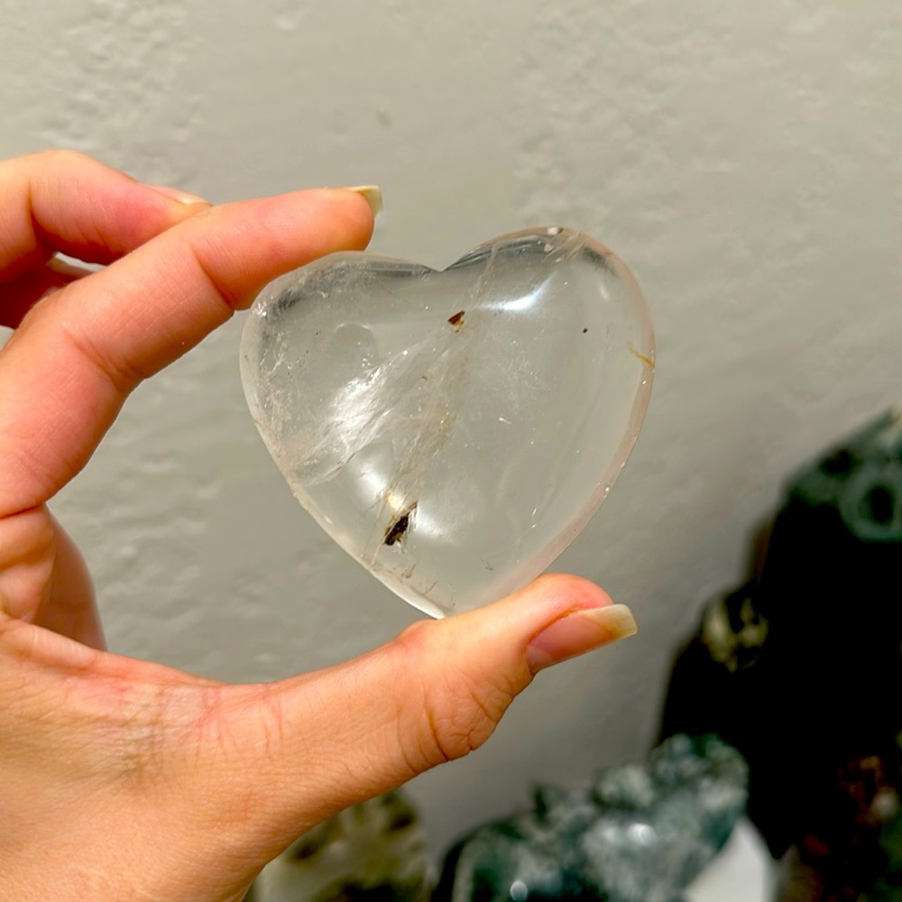 Clear Quartz Heart
